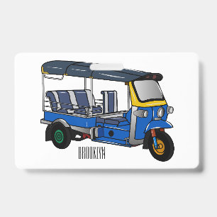 Tuk-Tuk-Cartoon-Illustration Ausweis