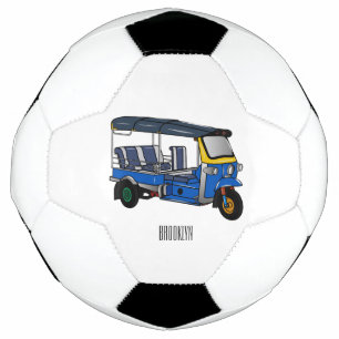 Tuk Tuk Cartoon Illustration Fußball