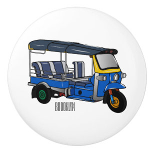 Tuk Tuk Cartoon Illustration Keramikknauf