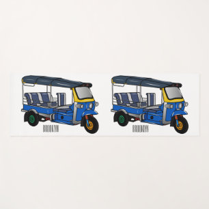 Tuk Tuk Cartoon Illustration Yogamatte