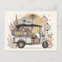 Tuk-tuk-Postkarte