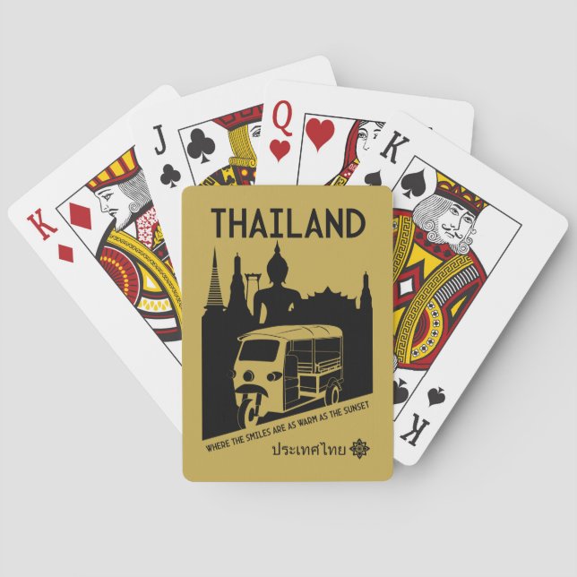 Tuk Tuk Thailand Spielkarten (Rückseite)