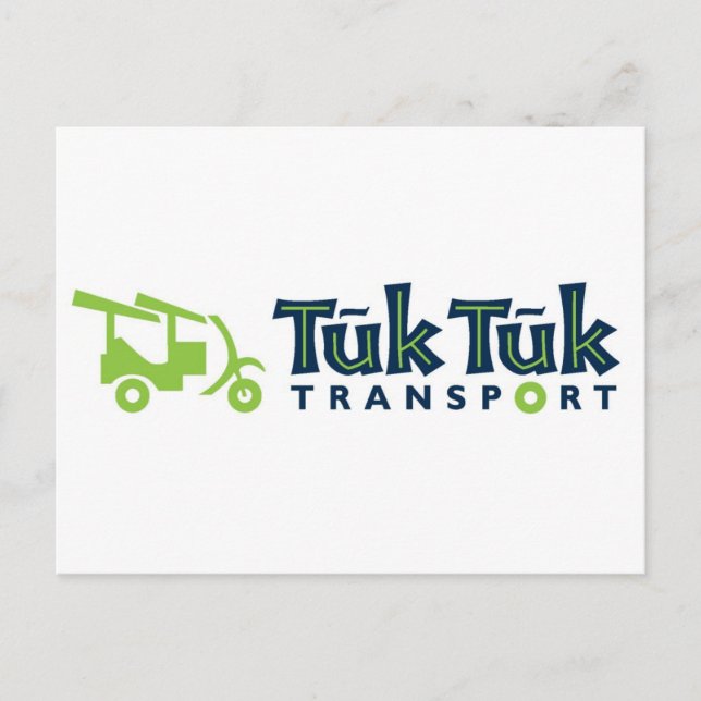 Tuk Tuk Transport Postkarte (Vorderseite)
