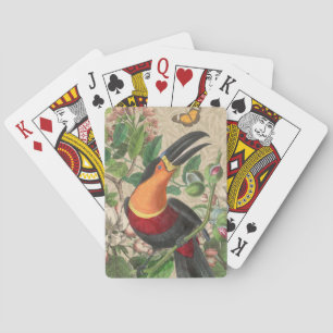 Tukan Dschungel Tropenvogel Schöne Antike Spielkarten