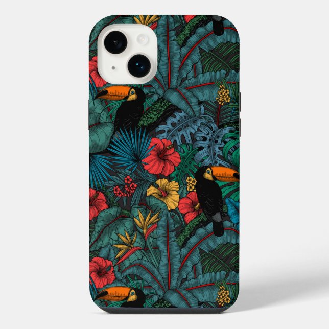 Tukan-Garten iPhone 14 Plus Hülle (Rückseite)