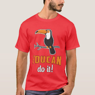 Tukan kann es Vogelbeobachter beobachtet Retro-Tuk T-Shirt