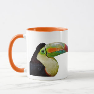 Tukan mit Regenbogen-Schnabel Becher Tasse