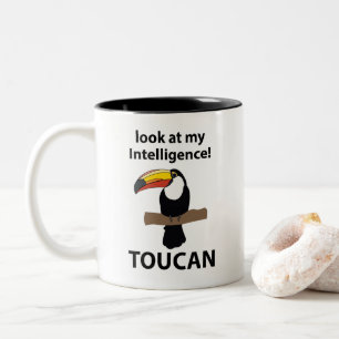 Tukan Vogel Tropisch Lustig Zweifarbige Tasse