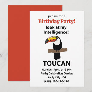 Tukan Vogel Tropisch Lustiger Geburtstag Einladung