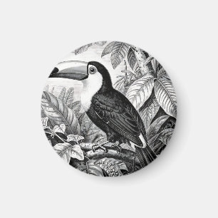 Tukane Dschungelflora Gravur Magnet