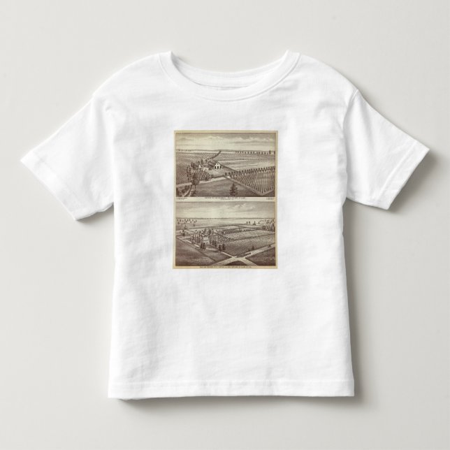 Tulare Bauernhöfe Kleinkind T-shirt (Vorderseite)