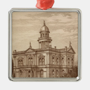 Tulare County Gerichtsgebäude Ornament Aus Metall