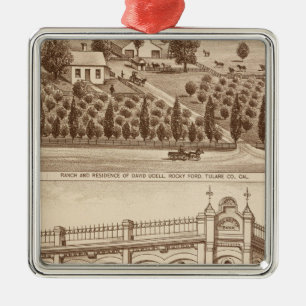 Tulare Landkreis Bank Ornament Aus Metall