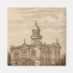 Tulare Landkreis Court House Magnet