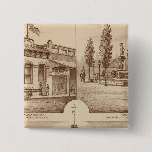 Tulare School, Kalifornien Button