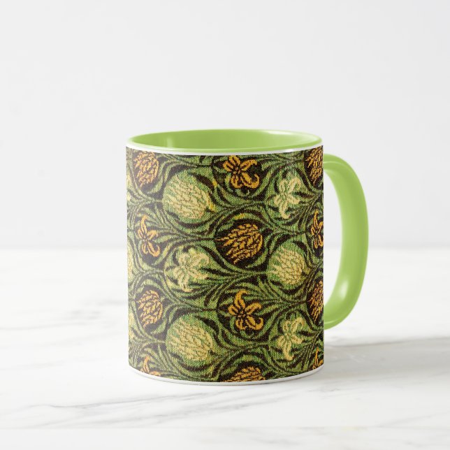 Tulip and Lily, famous pattern, Tasse (VorderseiteRechts)