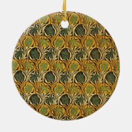 Tulip and Lily Pattern (by William Morris) Keramik Ornament