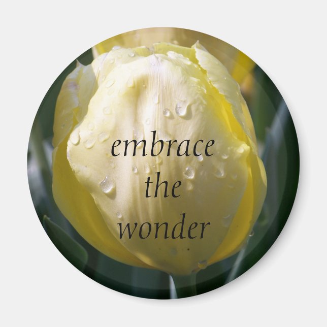 Tulip and Quote Magnet (Vorne)