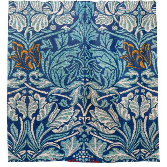 Tulip and Rose (1890) von William Morris Duschvorhang (Vorderseite)