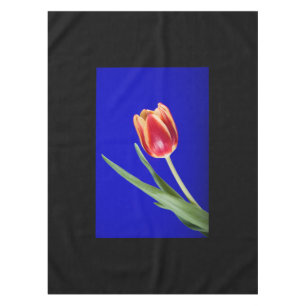 Tulip auf blauem Hintergrund Tischdecke
