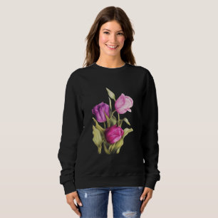 Tulip Bauer Wildblume Wasserfarbenlobergeschenk Sweatshirt