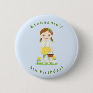 Tulip Birthday Button