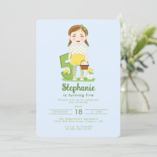 Tulip Birthday Einladung