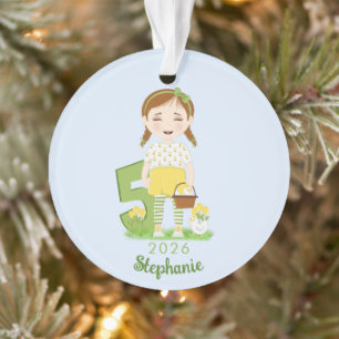 Tulip Birthday Ornament