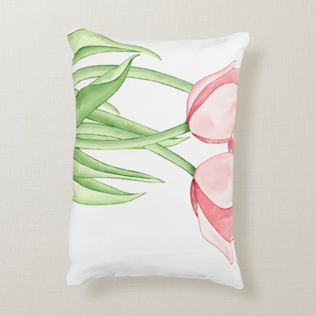 Tulip Blossom Dream Dekokissen (Rückseite(Vertikal))