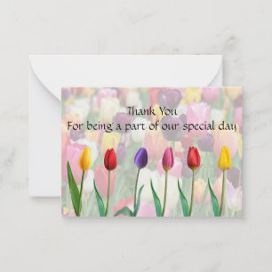 Tulip Blossom Merci Cartes