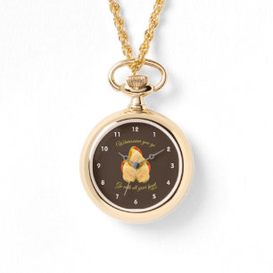 Tulip Blume geht mit Ihrem Herzen Inspiration Armbanduhr
