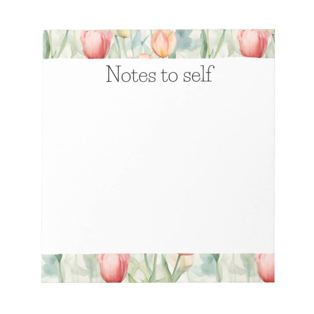 Tulip-Blume Notizblock (Vorderseite)