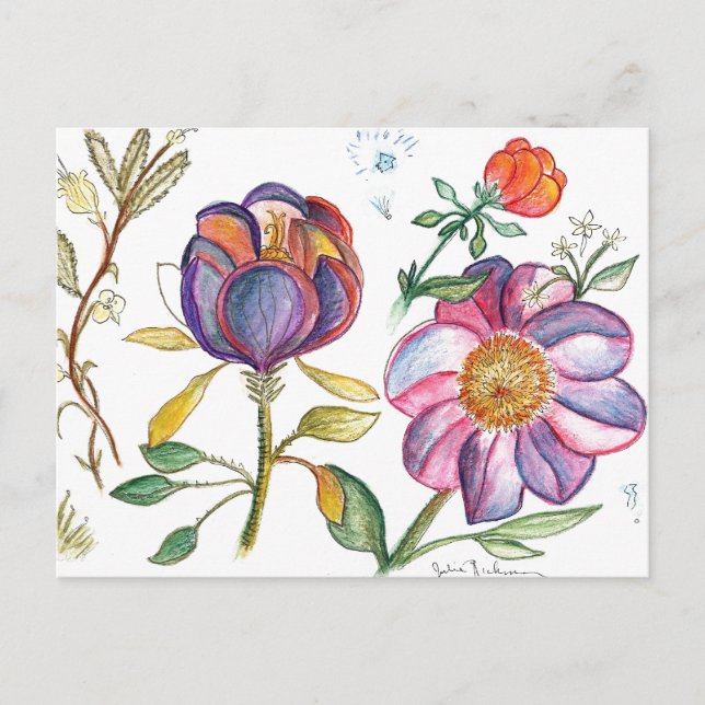 Tulip Blume Postcard Postkarte (Vorderseite)