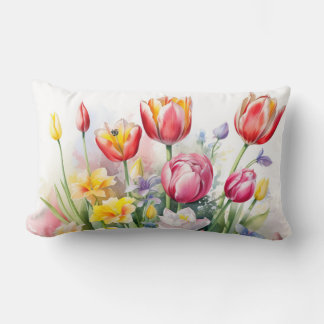 Tulip Blume Throw Kissen Lumber