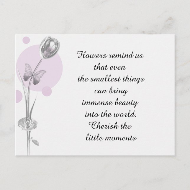 Tulip Blume Vielen Dank Postkarte (Vorderseite)