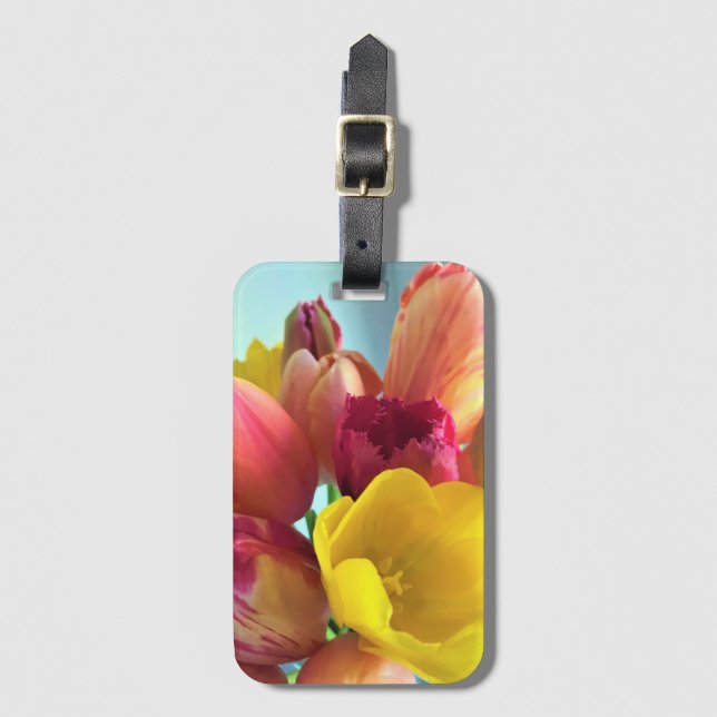 Tulip Bouquet Gepäckanhänger (Vorderseite Vertikal)