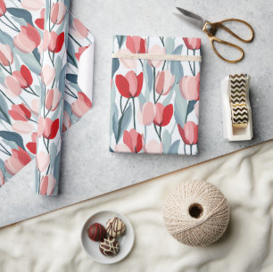 Tulip Bouquet Wrapping Paper Geschenkpapier