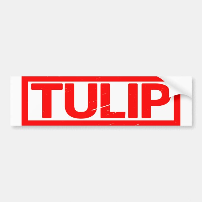 Tulip Briefmarke Autoaufkleber (Vorne)
