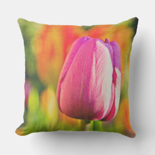 Tulip Collage Kissen Für Draußen