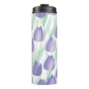 Tulip Design: helle violette Blüte. Thermosbecher