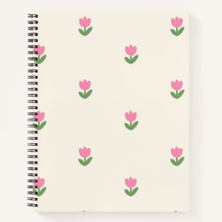 Tulip Dreams Carnet couverture 🌷 ✨ - motif floral