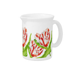 Tulip Estella Rijnveld on Porcelain Pitcher Getränke Pitcher