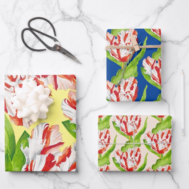Tulip Estella Rijnveld über das Wrapping Paper Set Geschenkpapier Set (Vorderseite)