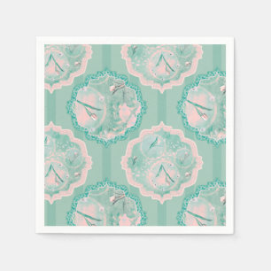 Tulip Fantasy Green und Pink Serviette