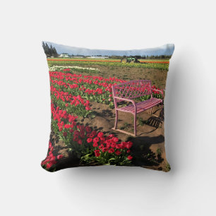 Tulip Farm in Oregon Kissen