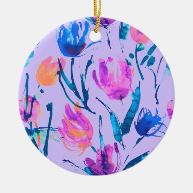 Tulip-Fieber Keramik Ornament (Vorne)