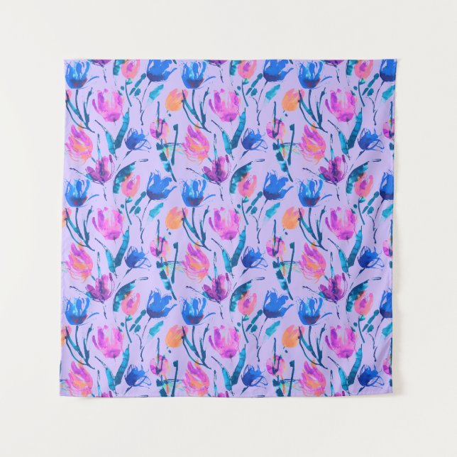 Tulip-Fieber Wandteppich (Vorderseite)