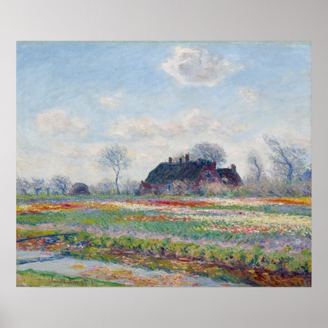 Tulip Fields bei Sassenheim von Claude Monet Poster (Vorne)