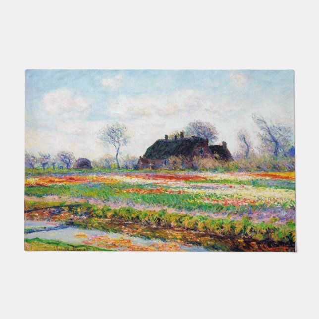 Tulip Fields in den Niederlanden, Monet Fußmatte (Vorderseite)