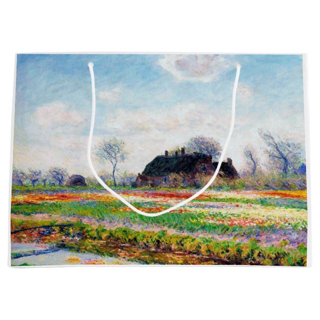Tulip Fields in den Niederlanden, Monet Große Geschenktüte (Vorderseite)